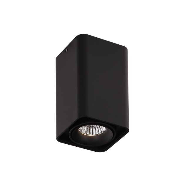 Dobac Batumi Longer - opbouwspot 1L - 10 x 10 x 17 cm - 8W LED incl. - zwart