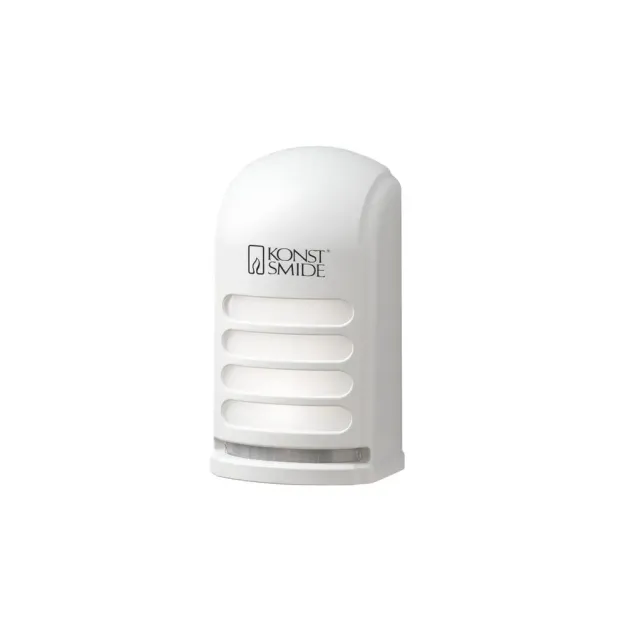 Konstsmide Prato - buiten wandlamp op batterijen - 7,3 x 5 x 13 cm - IP54 - wit