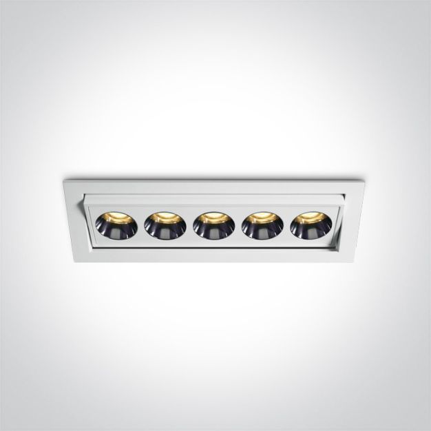 ONE Light Mirror Adjustable Boxes - inbouwspot - 158 x 50 mm, 150 x 43 mm inbouwmaat - 12W LED incl. - wit