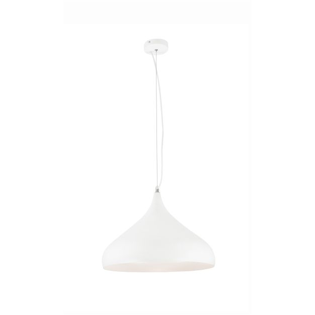 Nova Luce Benicio - hanglamp - Ø 42 x 140 cm - wit
