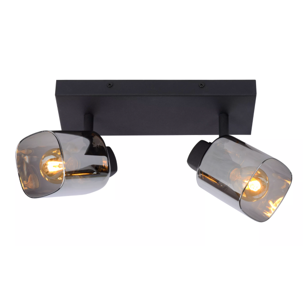 Lucide Alion - opbouwspot - 26 x 10 x 18 cm - zwart gerookt