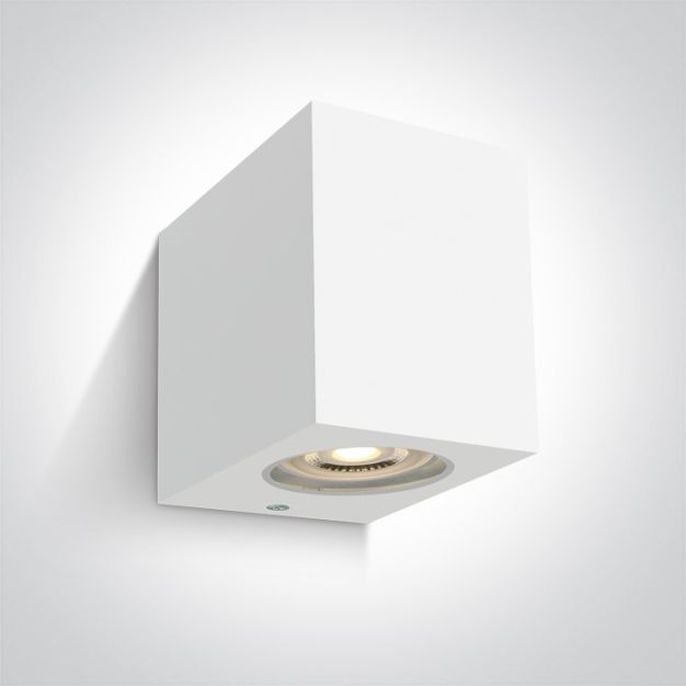 ONE Light GU10 Outdoor Cube Lights - buiten plafond/wandverlichting - 7 x 9 x 9 cm - IP65 - wit