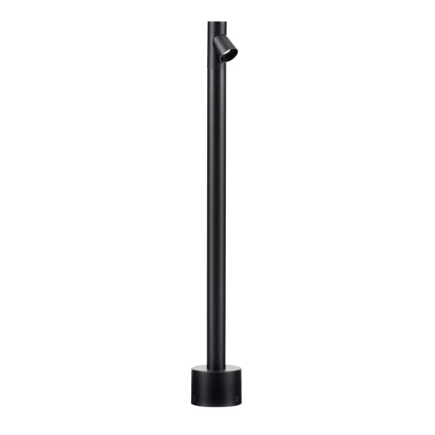 Nova Luce Lord - tuinpaal - Ø 8 x 60 cm - 4W LED incl. - IP65 - zandzwart