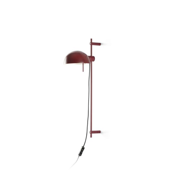 Faro Matilda - wandverlichting - 16,6 x 60 x 19,6 cm - granaatrood