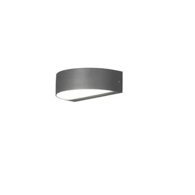 Konstsmide Monza - buiten wandlamp - 21 x 13  x 6,18 cm - 2x 4,5W LED incl. - IP54 - grijs