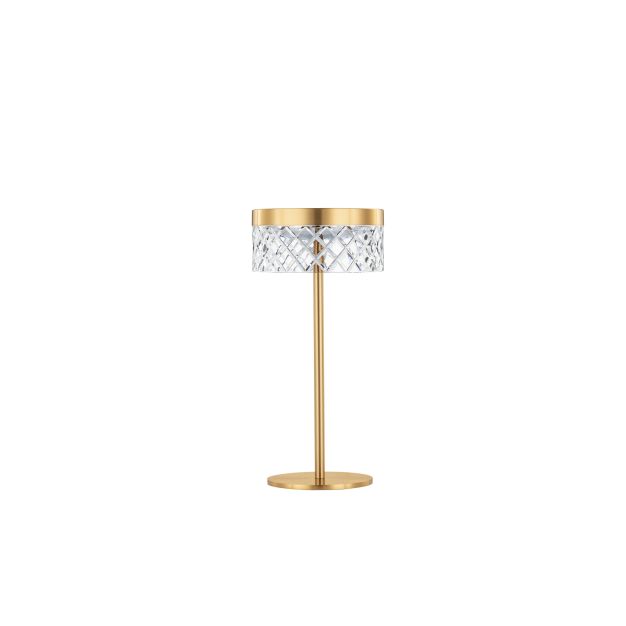 Nova Luce Bion - tafellamp - Ø 14,8 x 30 cm- 6W LED incl. - messing goud