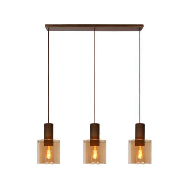 Lucide Toledo - hanglamp - 100 x 20 x 165 cm - amber