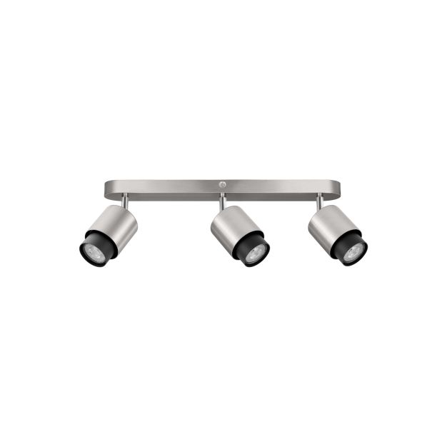 Nova Luce Ison - opbouwspot 3L - 58 x 17 x 14 cm - satijn nickel