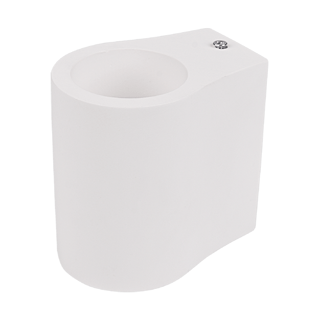 Elmark - gipsen opbouw wandverlichting - 7 x 10 x 10 cm - wit