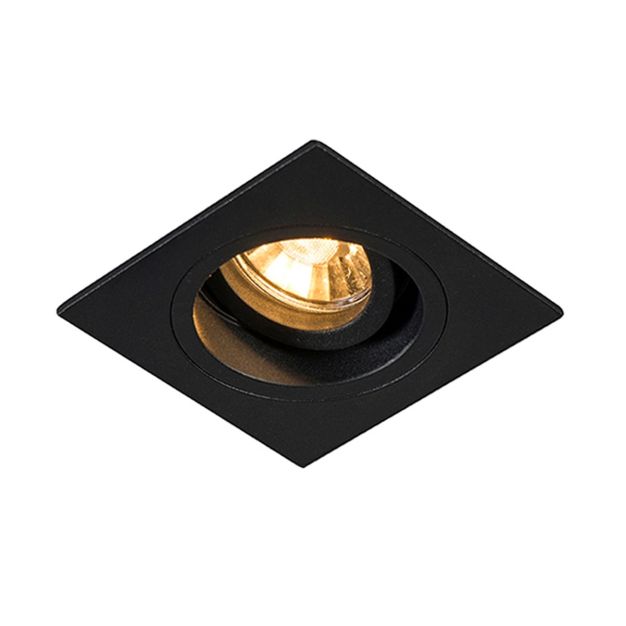 Zuma Line Chuck DL vierkant Next - inbouwspot - 92 x 92 mm, Ø 80 mm inbouwmaat - zwart
