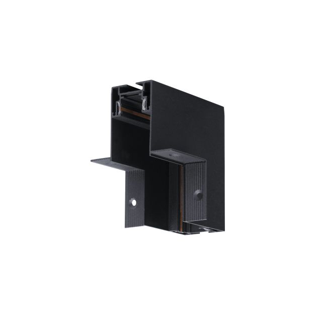 Nova Luce Buxton - V-connector voor magnetische rails inbouw- 10 x 10 x 6,1 cm - zand zwart