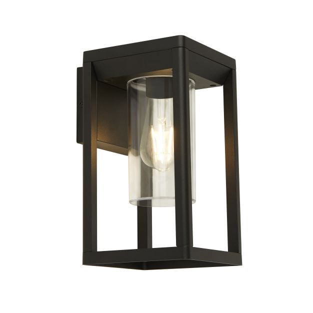 Searchlight Perth - buiten wandverlichting - 15 x 27 cm - IP44 - zwart