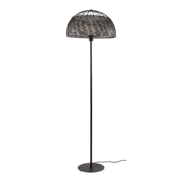 Vico Armor - vloerlamp - Ø 50 x 164 cm - zwart bruin