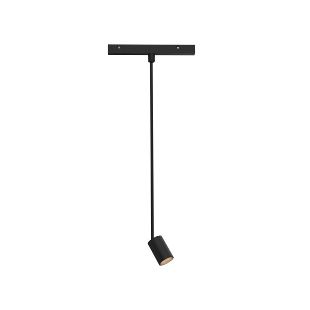 Nova Luce Planet 24V - lichtpunt magnetisch railsysteem - Ø 4,5 x 60 cm - 5W LED incl. - zandzwart