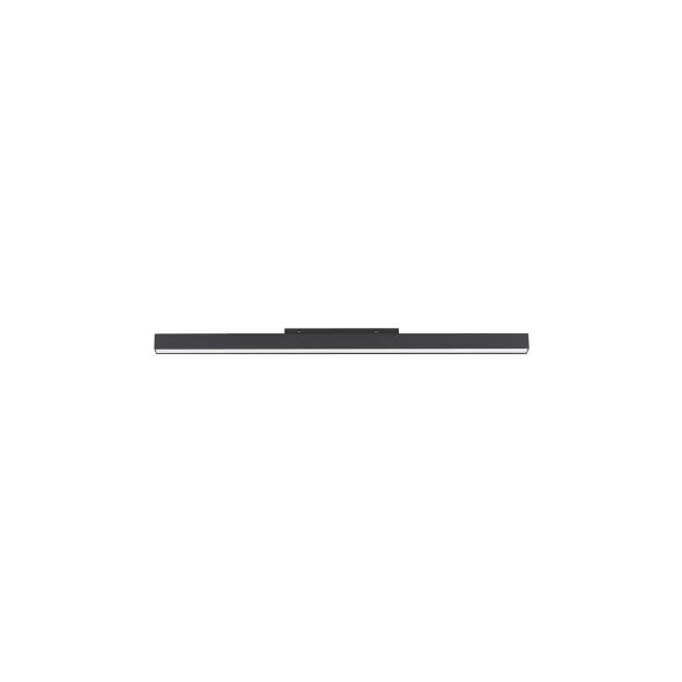 Nova Luce Buxton L - armatuur voor magnetisch railsysteem - 79,9 x 3,5 x 5 cm - 45W dimbare LED incl. - zandzwart