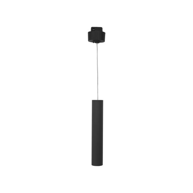 Nova Luce Buxton L - hanglamp voor magnetisch railsysteem - 3,2 x 3,2 x 150 cm - 10W dimbare LED incl. - zand zwart