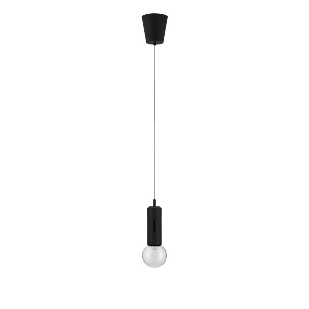 Nova Luce Chronos - hanglamp - Ø 13 x 300 cm - 11W dimbare LED incl. - zwart