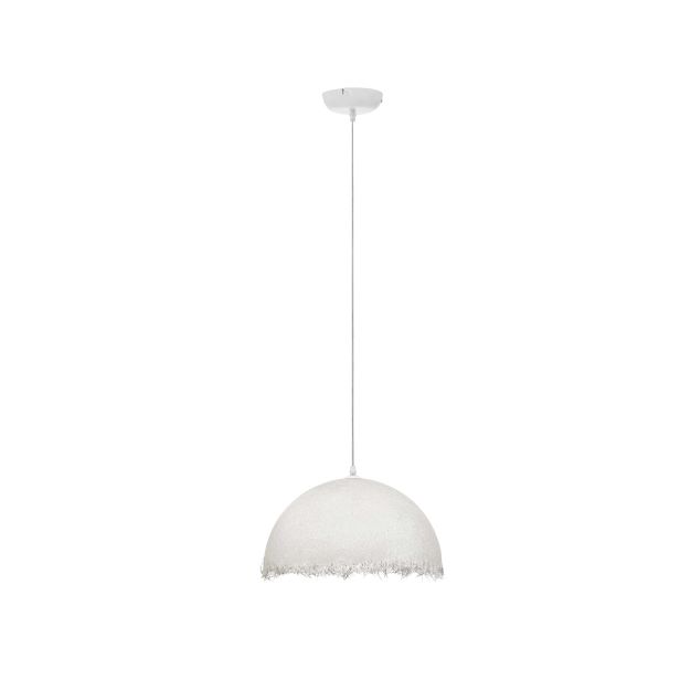 Nova Luce Lalu - hanglamp - Ø 40 x 250 cm - zandwit