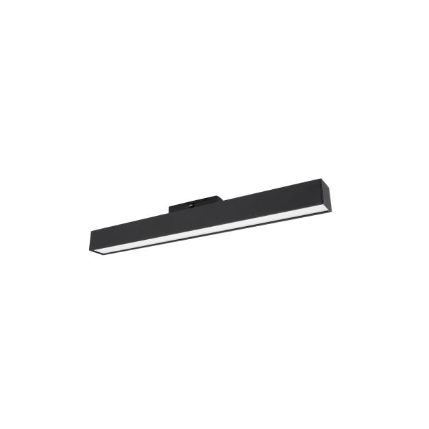 Nova Luce Buxton L - magnetisch railsysteem armatuur - 40,2 x 3,5 x 5,2 - 22W dimbare LED incl. - warm witte lichtkleur - zwart