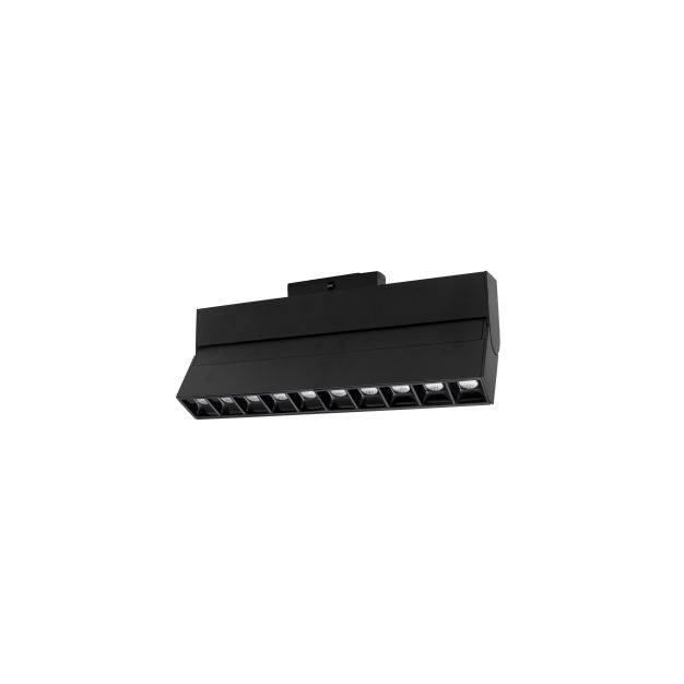 Nova Luce Buxton L - armatuur voor magnetisch railsysteem - 27,4 x 3,4 x 11,6 cm - 15W dimbare LED incl. - kantelbaar - zandzwart