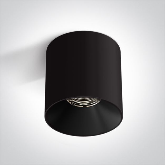 ONE Light Wall & Ceiling LED - opbouwspot 1L - Ø 12 x 12 cm - 25W LED incl. - zwart