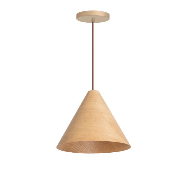 ETH Robin - hanglamp - Ø 33 x 227 cm - lichtbruin