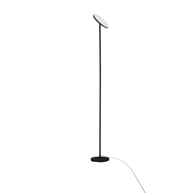 Nova Luce Sinkro - vloerlamp - 25 x 180,6 cm - 30W dimbare LED incl. - zandzwart