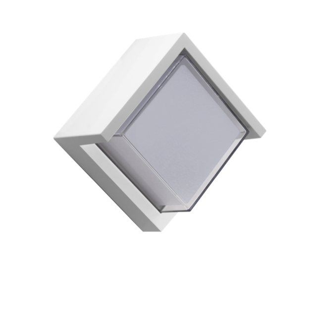 Century Italia Pura - wand/plafondlamp - 16 x 16 x 10 cm - 10W LED incl. - IP65 - wit