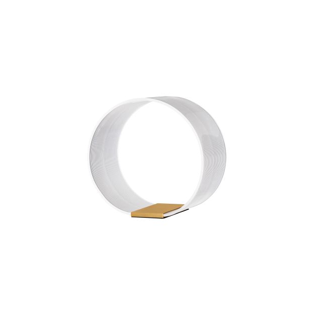 Nova Luce Valentin - tafellamp met snoerschakelaar - Ø 28 x 27,6 cm - 14W dimbare LED incl. - messing goud