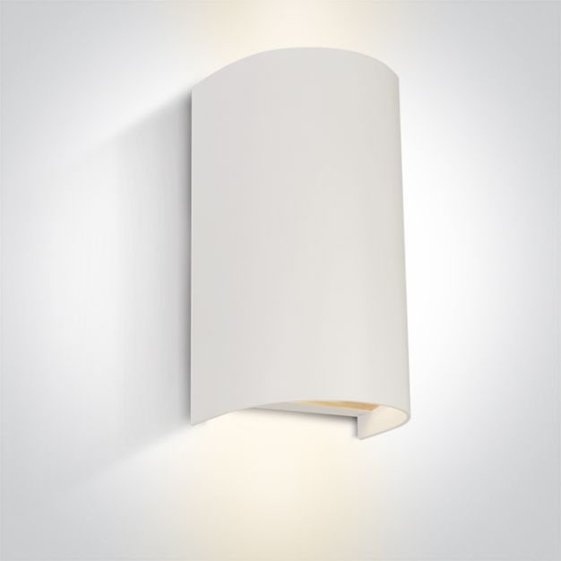 ONE Light GU10 Outdoor Cylinder Lights - buiten wandlamp - 11 x 8,3 x 19,5 cm - IP65 - wit