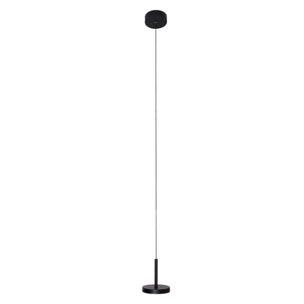 Maxlight Ibiza - hanglamp - Ø 12 x 130 cm - 8W LED incl. - zwart