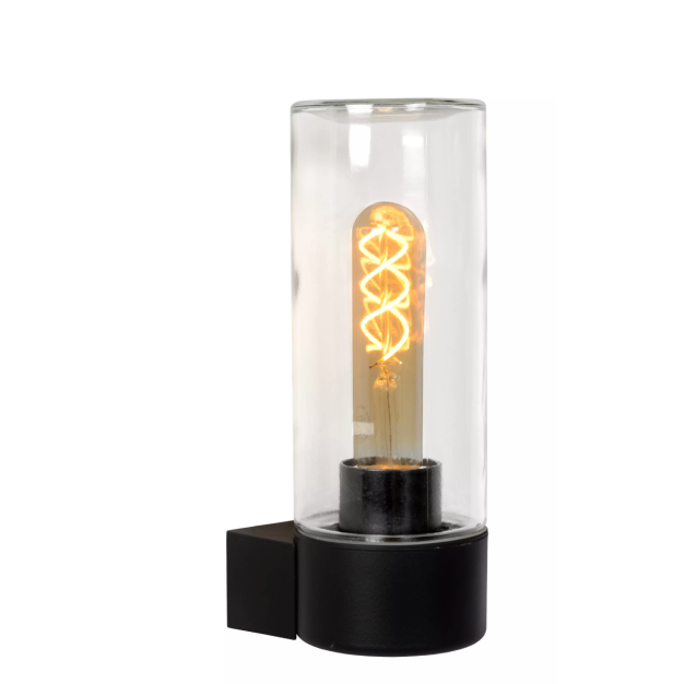 Lucide Micha - buiten wandverlichting - 9 x 11,5 x 24,5 cm - zwart