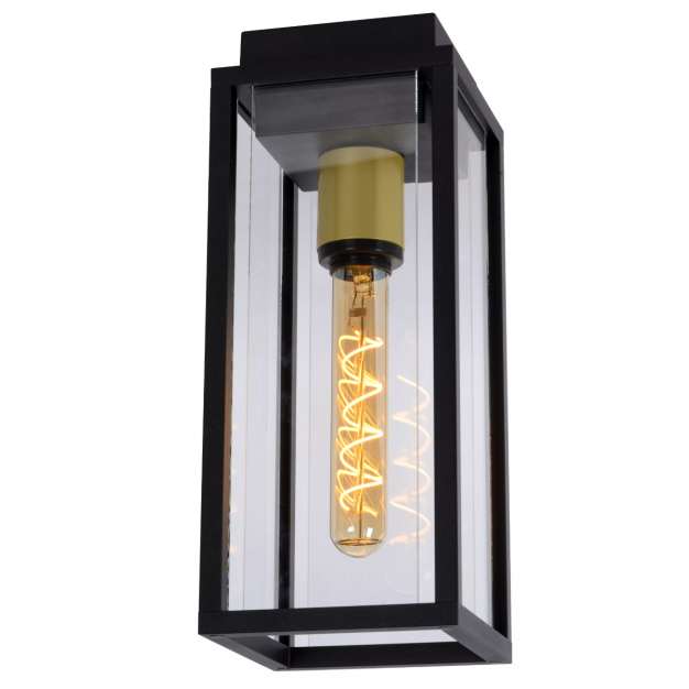 Lucide Laurens - buiten plafondverlichting - 14 x 14 x 35 cm - IP54 - zwart