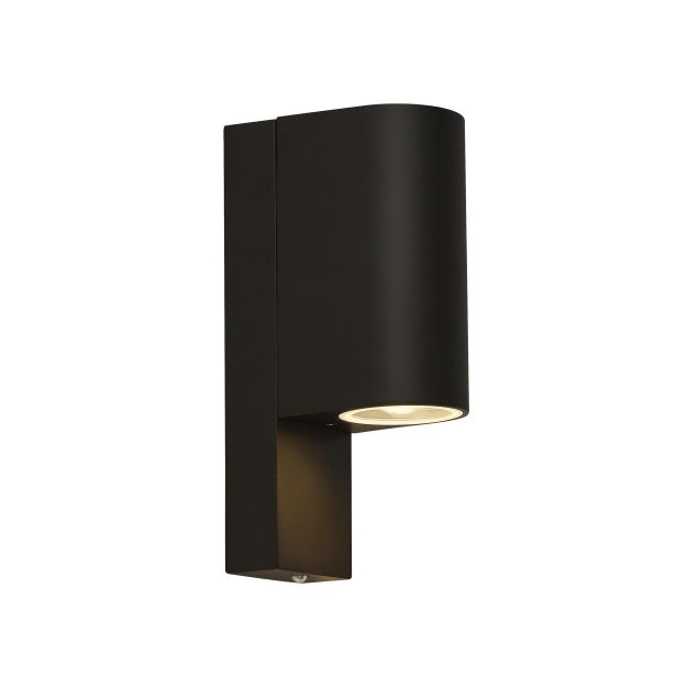 Searchlight Plymouth - buiten wandverlichting met dag/nacht sensor - 6,6 x 21,5 cm - IP44 - zwart