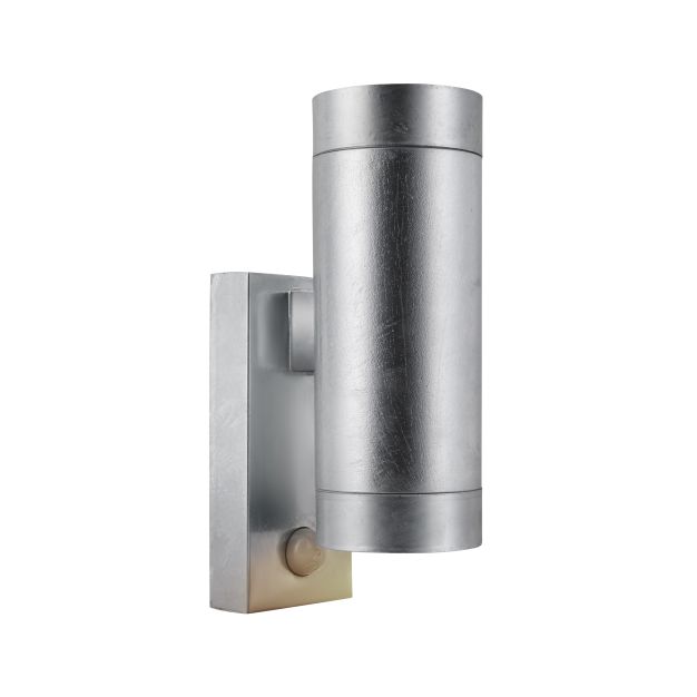 Nordlux Tin Maxi Sensor - buiten wandverlichting - Ø 7,6 x 24,3 cm - IP54 - gegalvaniseerd