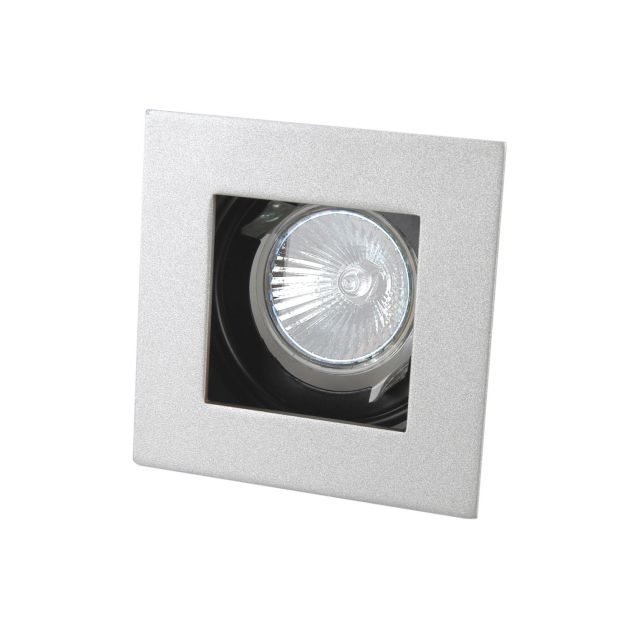 Linea Verdace Vierkant II - inbouwspot - 100 x 100, Ø 90 mm - 230V - aluminium en zwart