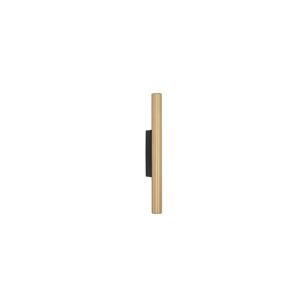 Nova Luce Paron - wandlamp - 2,5 x 30 x 7 cm - 11W LED incl. - zandzwart en goud