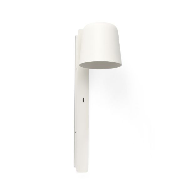 Faro Tila - wandverlichting met schakelaar - 46 x 18 x 14,5 cm - mat wit
