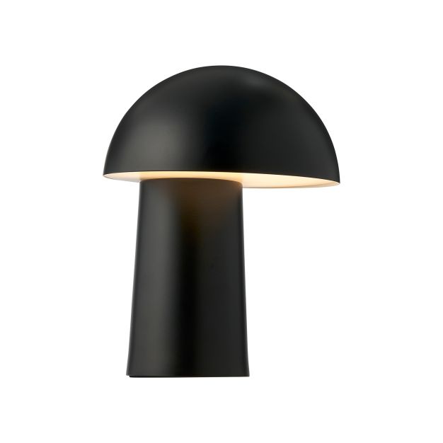 Design For The People Faye - oplaadbare tafellamp - Ø 17,3 x 22 cm - dimbare LED incl. - zwart