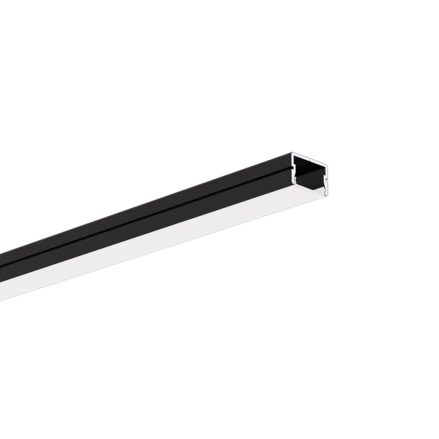 Klus Siler - ledprofiel - 1,6 x 1,2 cm - zwart