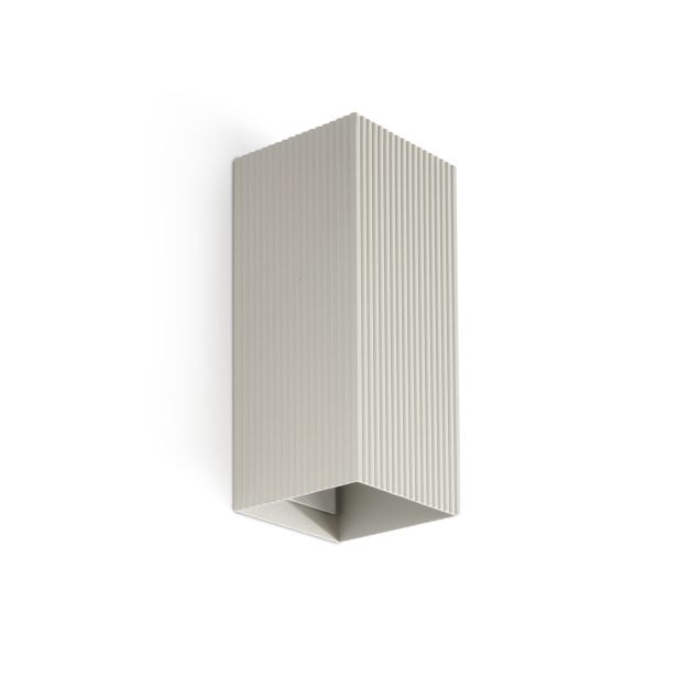 Faro Lune II L - wandlamp - 8 x 15,5 x 6,5 cm - grijs