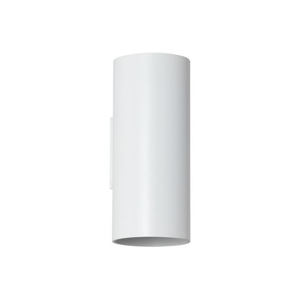 Searchlight Round - wandlamp - Ø 6,5 x 15,4 cm - wit