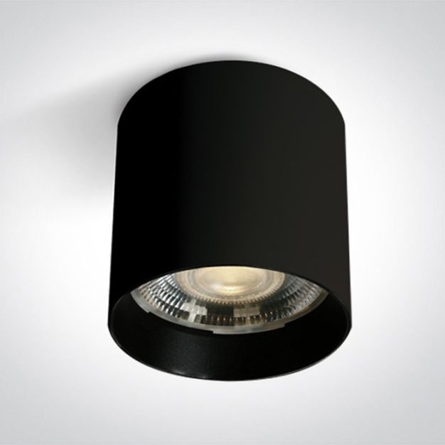ONE Light PRO Cylinders Range - opbouwspot - Ø 10 x 10 cm - 20W LED incl. - zwart