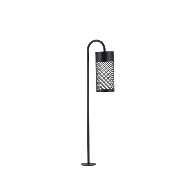 Nova Luce Motley - tuinpaal - Ø 10 x 70 x 18,5 cm - 9W LED incl. - IP65 - zandzwart