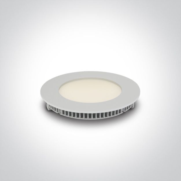 ONE Light Round Recessed Panels - inbouwspot - Ø 120 mm, Ø 108 mm inbouwmaat - 8W LED incl. - wit - CCT