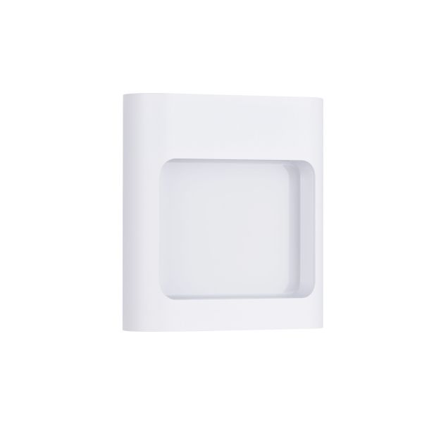 Nova Luce Tall - buiten wandverlichting - 12,5 x 13,5 x 4 cm - 6W LED incl. - IP54 - zandwit