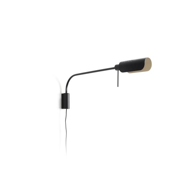 Faro Martinica XL - wandverlichting met schakelaar - 85.4 x 8 cm - zwart