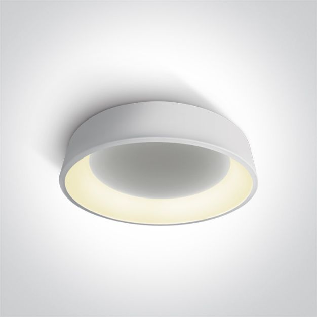 ONE Light Plafo - plafondverlichting - Ø 60 x 13,2 cm - 42W dimbare LED incl. - wit
