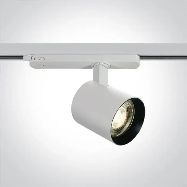 ONE Light COB Shop Range - rail spot - Ø 8 x 6 cm - 10W/15W/20W LED incl. - wit - warm witte lichtkleur