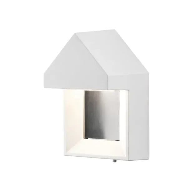 Konstsmide Cosenza - buiten wandlamp - 18 x 14 x 26 cm - 5W LED incl. - IP54 - wit